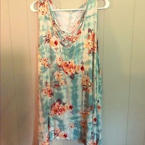 Plus size waterfall tank